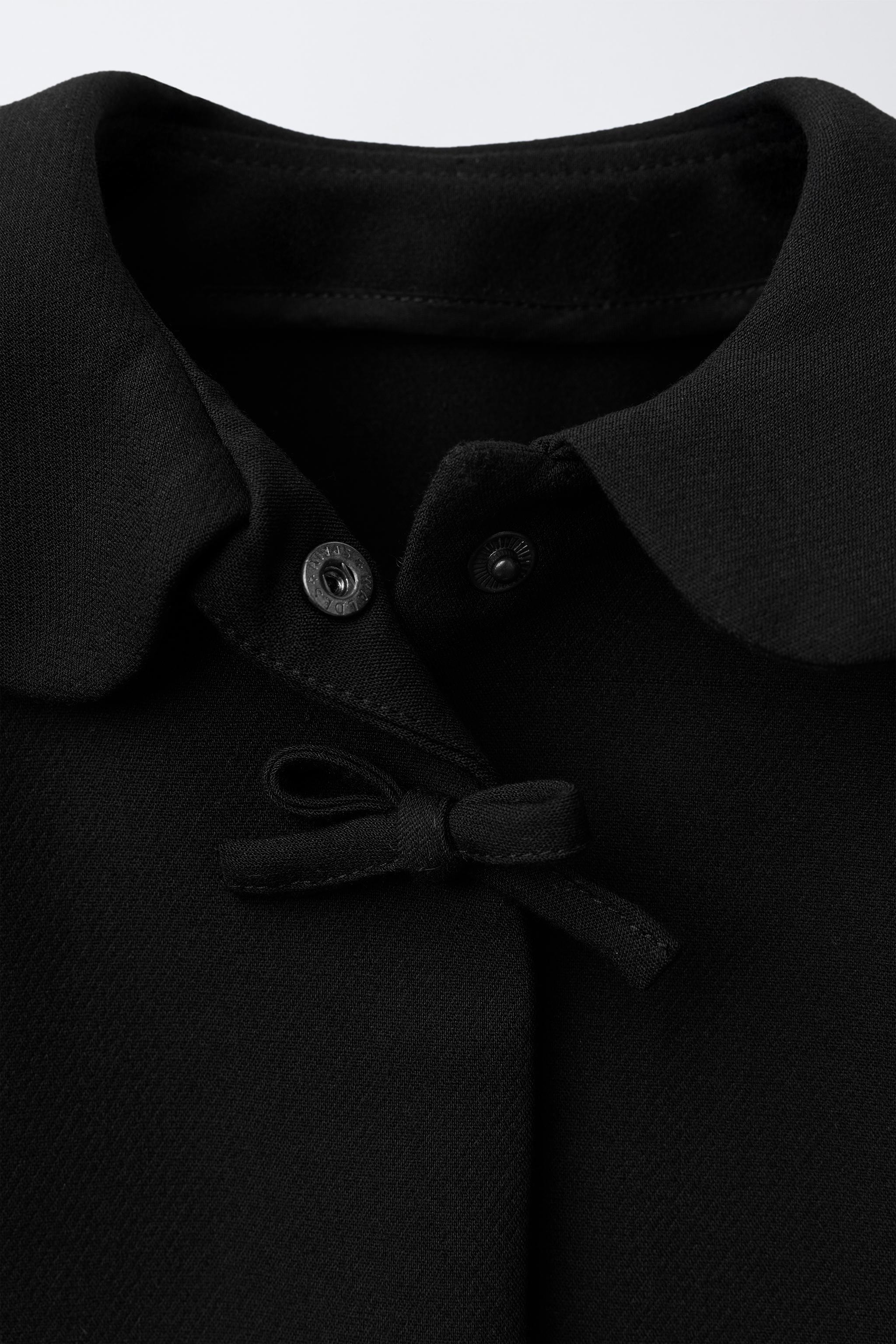 PETER PAN COLLAR JACKET WITH BOWS